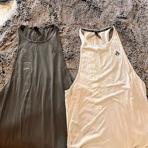 Ryderwear Gray and White Tank Tops